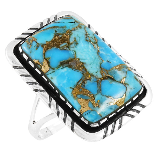 Matrix Turquoise Ring Sterling Silver R2463-C84