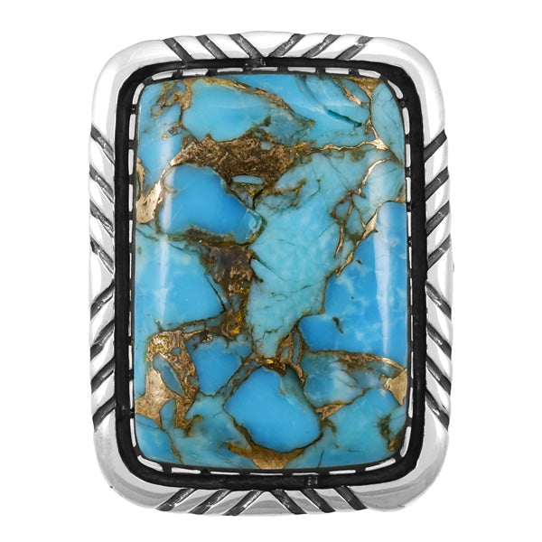 Matrix Turquoise Ring Sterling Silver R2463-C84