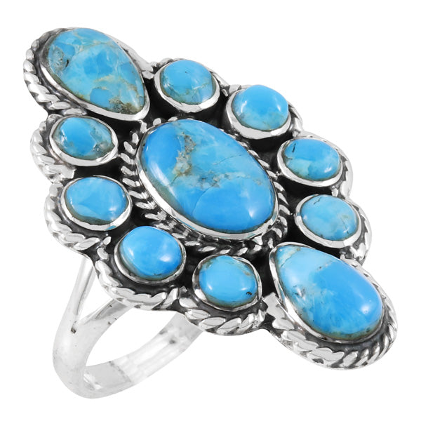 Turquoise Ring Sterling Silver R2464-C75