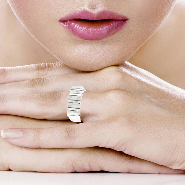 Howlite Ring Sterling Silver R2465-C103
