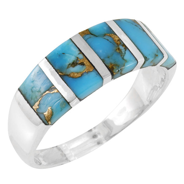 Matrix Turquoise Ring Sterling Silver R2465-C84