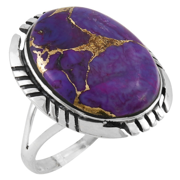 Purple Turquoise Ring Sterling Silver R2466-C77