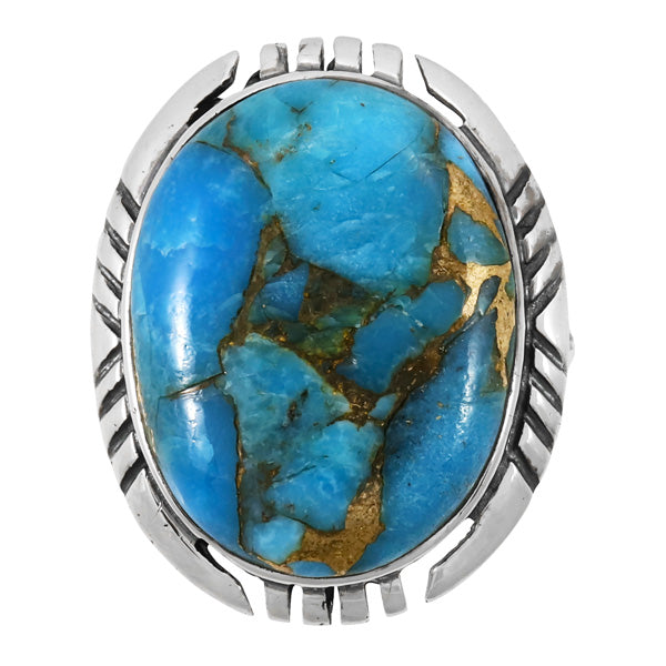 Matrix Turquoise Ring Sterling Silver R2466-C84