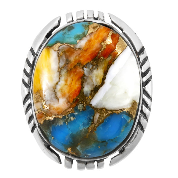 Spiny Turquoise Ring Sterling Silver R2466-C89