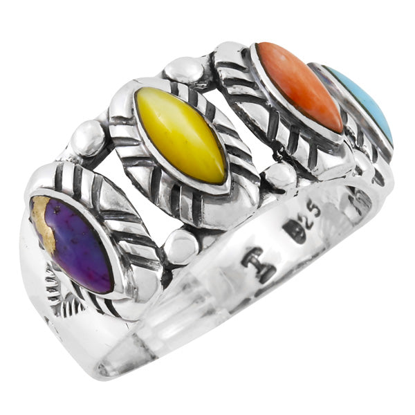 Multicolor Ring Sterling Silver R2467-C71