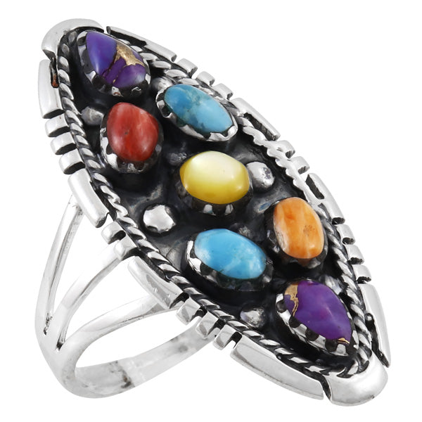 Multicolor Ring Sterling Silver R2468-C71