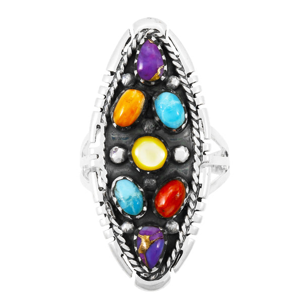Multicolor Ring Sterling Silver R2468-C71