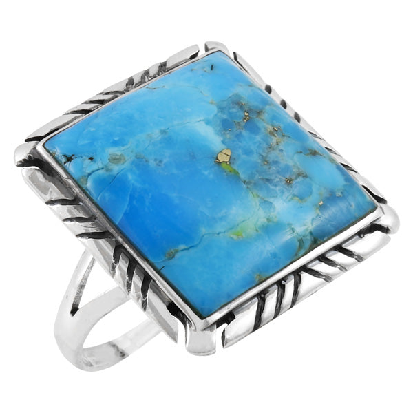 Turquoise Ring Sterling Silver R2469-C75