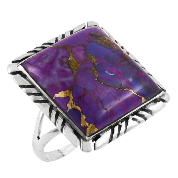 Purple Turquoise Ring Sterling Silver R2469-C77