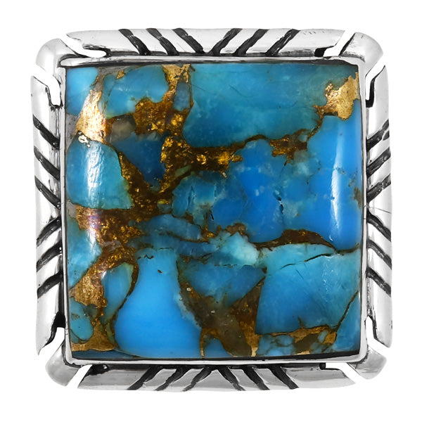 Matrix Turquoise Ring Sterling Silver R2469-C84