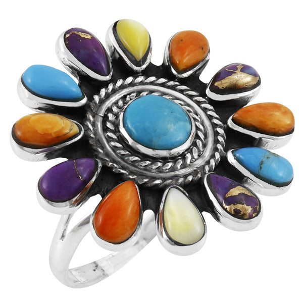 Multicolor Ring Sterling Silver R2470-C71