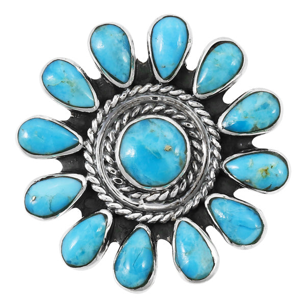Turquoise Ring Sterling Silver R2470-C75