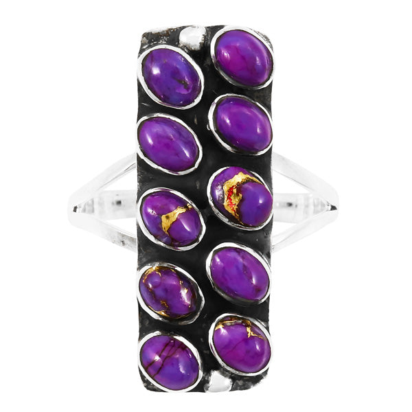 Purple Turquoise Ring Sterling Silver R2471-C77