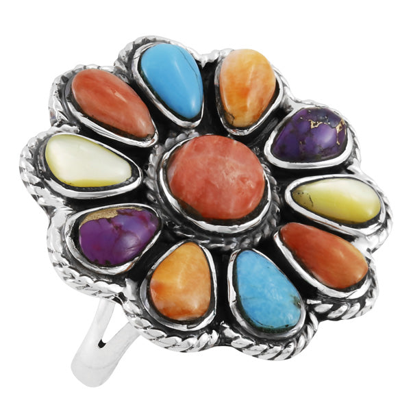 Multicolor Ring Sterling Silver R2472-C71