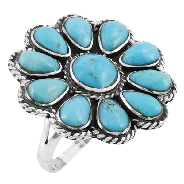 Turquoise Ring Sterling Silver R2472-C75