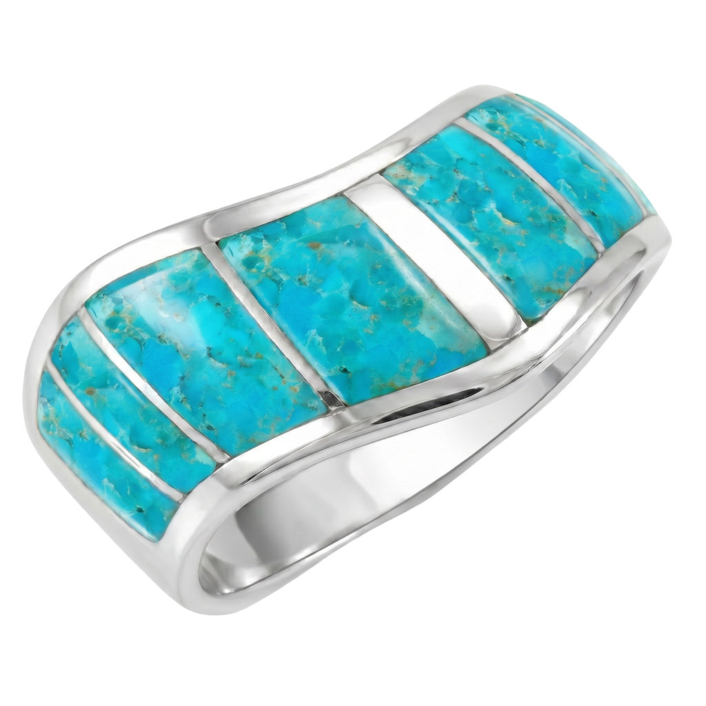 FINAL CLEARANCE - Turquoise Ring SilveryCopper™ R2478-SB-C05