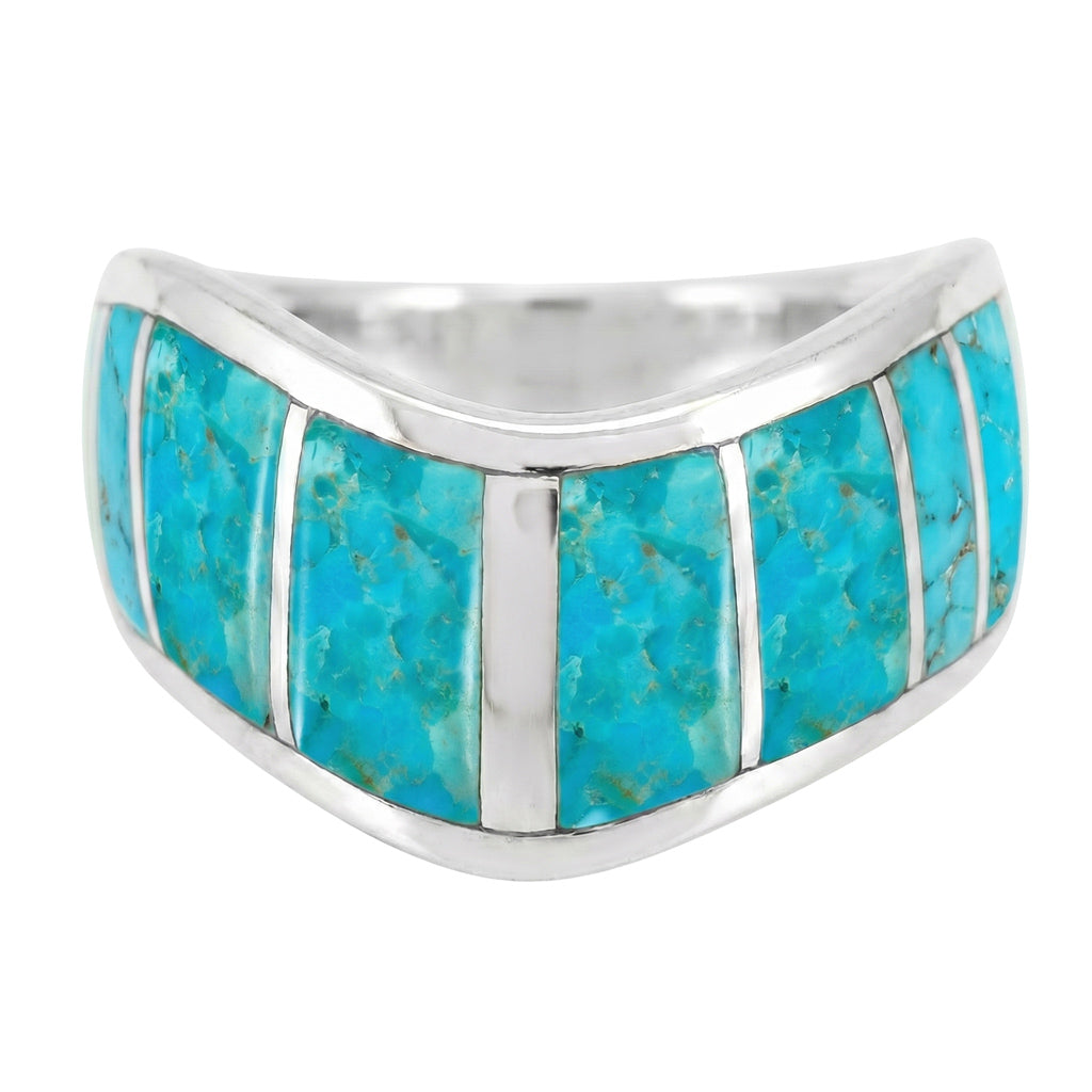 FINAL CLEARANCE - Turquoise Ring SilveryCopper™ R2478-SB-C05