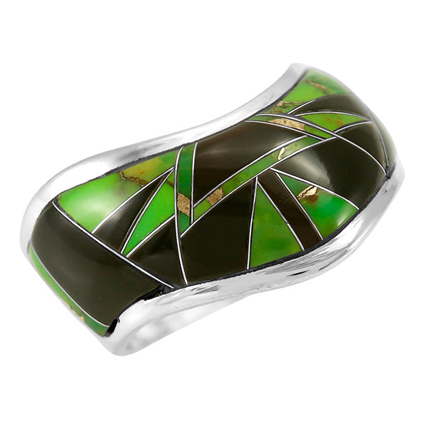 Green Turquoise Ring Sterling Silver R2478-C20