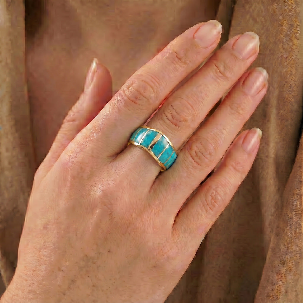 Turquoise Ring GoldCopper™ R2478-GB-C05