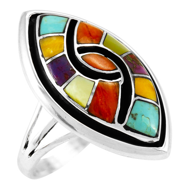 Multicolor Ring Sterling Silver R2480-C01