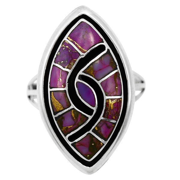 Purple Turquoise Ring Sterling Silver R2480-C07