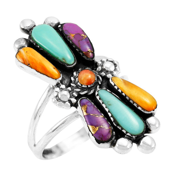 Multicolor Ring Sterling Silver R2483-C71