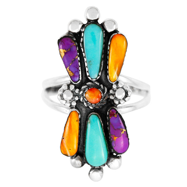 Multicolor Ring Sterling Silver R2483-C71