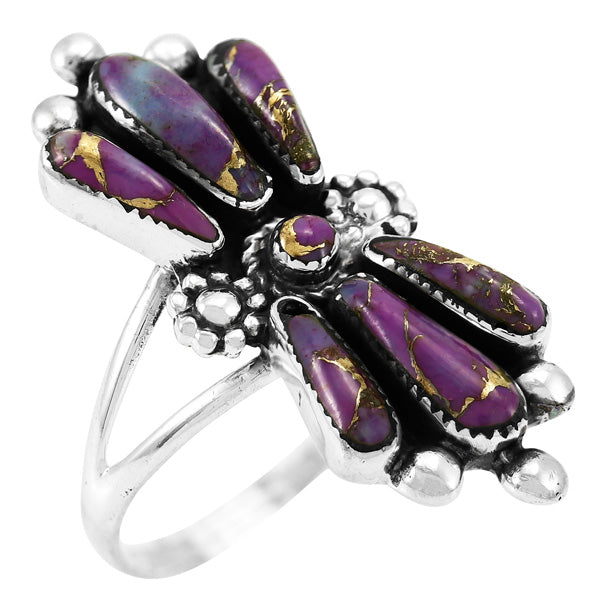 Purple Turquoise Ring Sterling Silver R2483-C77