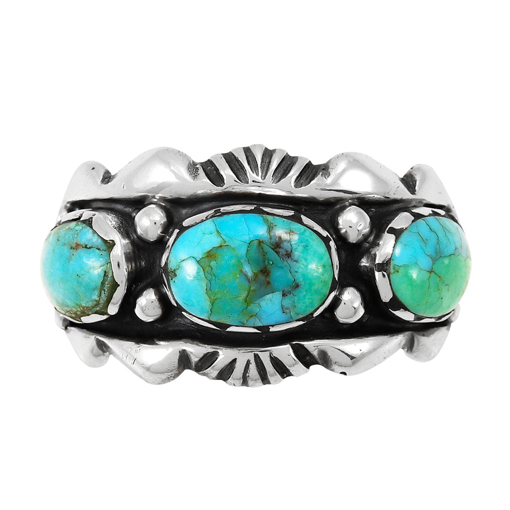 FINAL CLEARANCE - Turquoise Ring SilveryCopper™ R2487-SB-C75