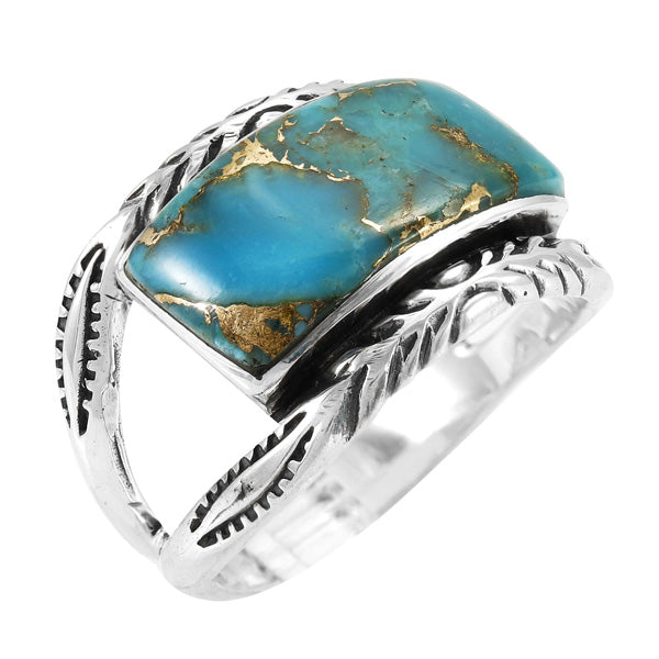 Matrix Turquoise Ring Sterling Silver R2498-C84