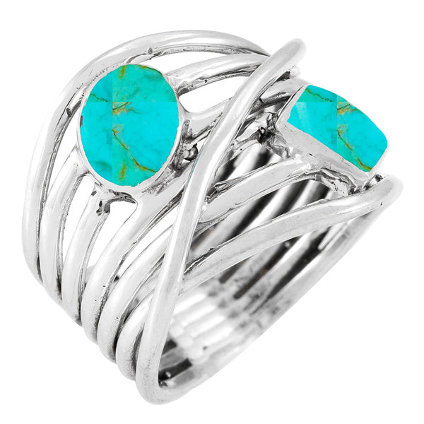 Turquoise Ring Sterling Silver R2501-C75