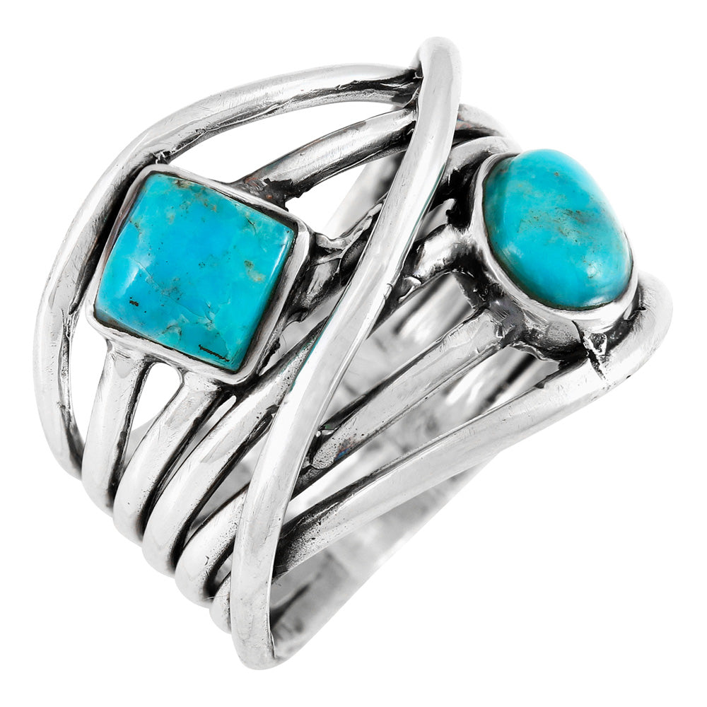 FINAL CLEARANCE - Turquoise Ring SilveryCopper™ R2501-SB-C75