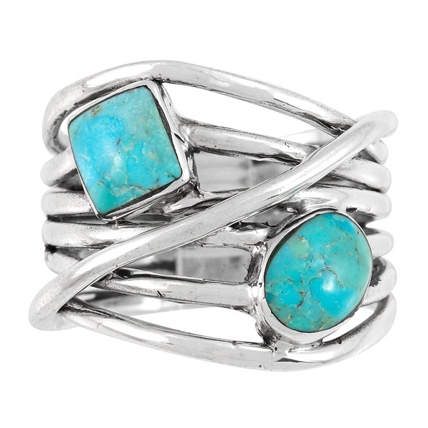 Turquoise Ring Sterling Silver R2501-C75