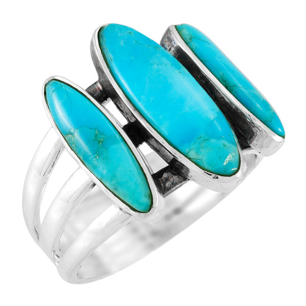 Turquoise Ring Sterling Silver R2502-C75