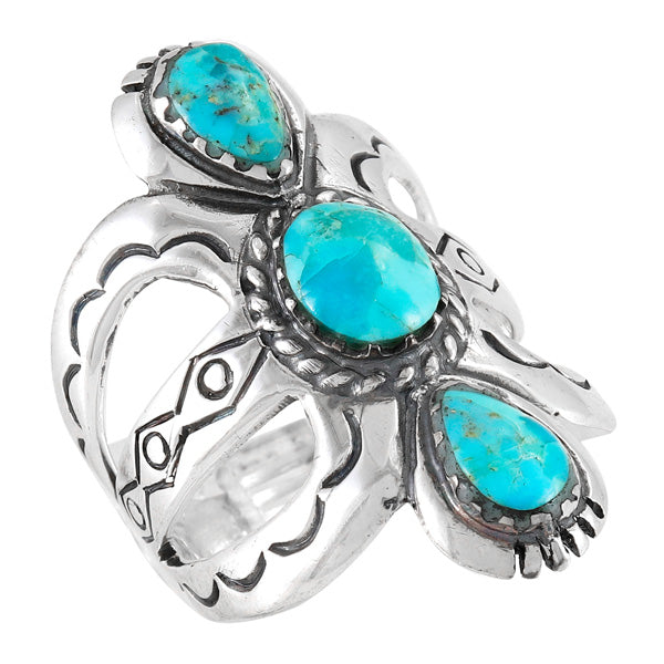 Turquoise Ring Sterling Silver R2503-C75