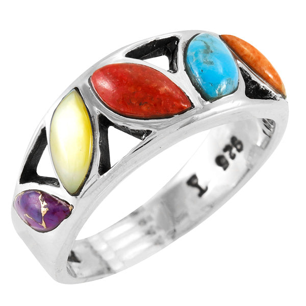 Multicolor Ring Sterling Silver R2505-C71