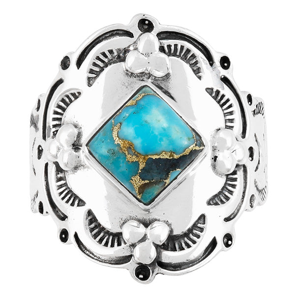 Matrix Turquoise Ring Sterling Silver R2510-C84