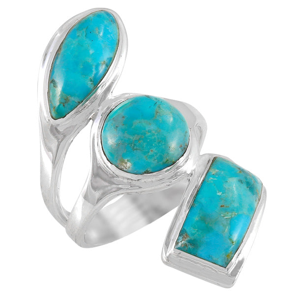 Turquoise Ring Sterling Silver R2516-C75