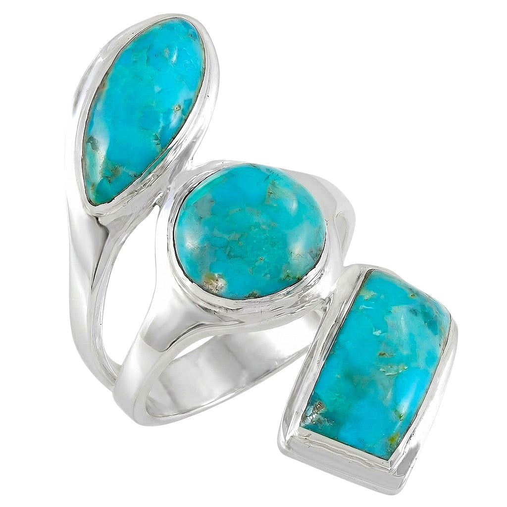 Turquoise Ring SilveryCopper™ R2516-SB-C75