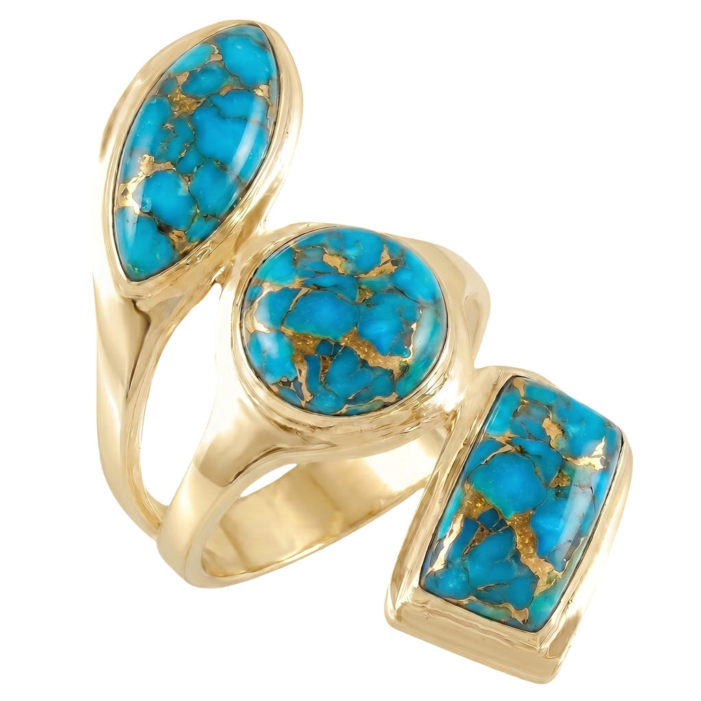 Matrix Turquoise Ring GoldCopper™ R2516-GB-C84