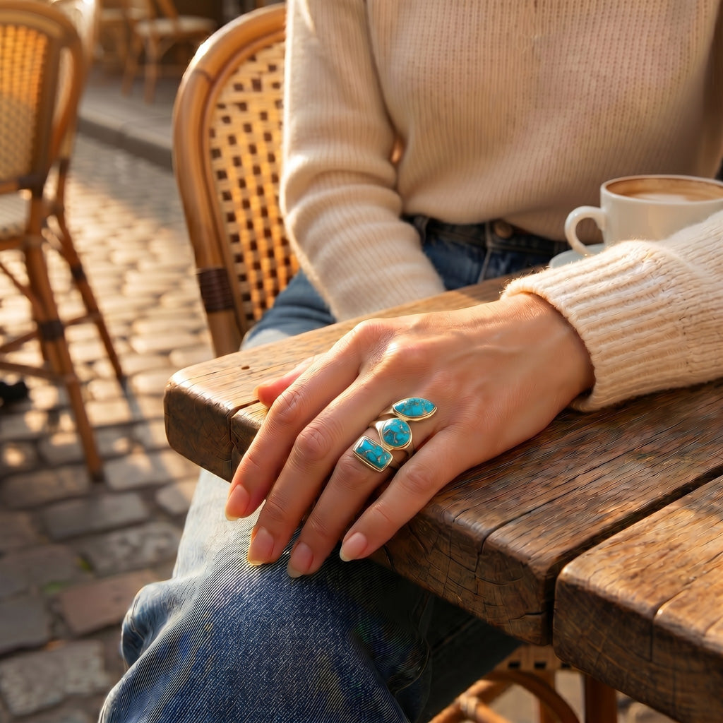 Matrix Turquoise Ring GoldCopper™ R2516-GB-C84
