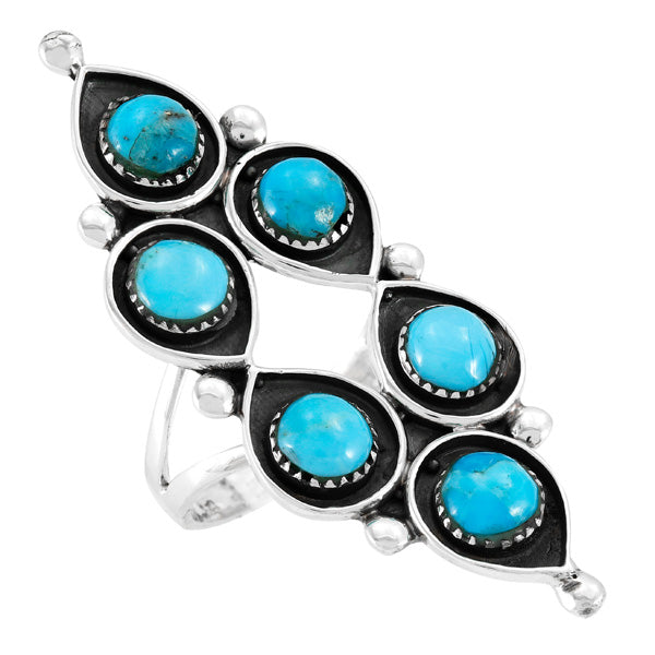 Turquoise Ring Sterling Silver R2519-C75