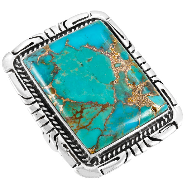 Matrix Turquoise Ring Sterling Silver R2520-C84