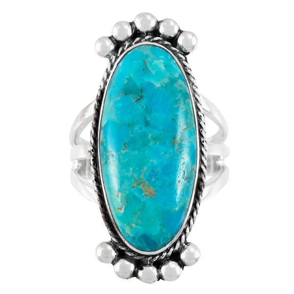 Turquoise Ring Sterling Silver R2522-C75