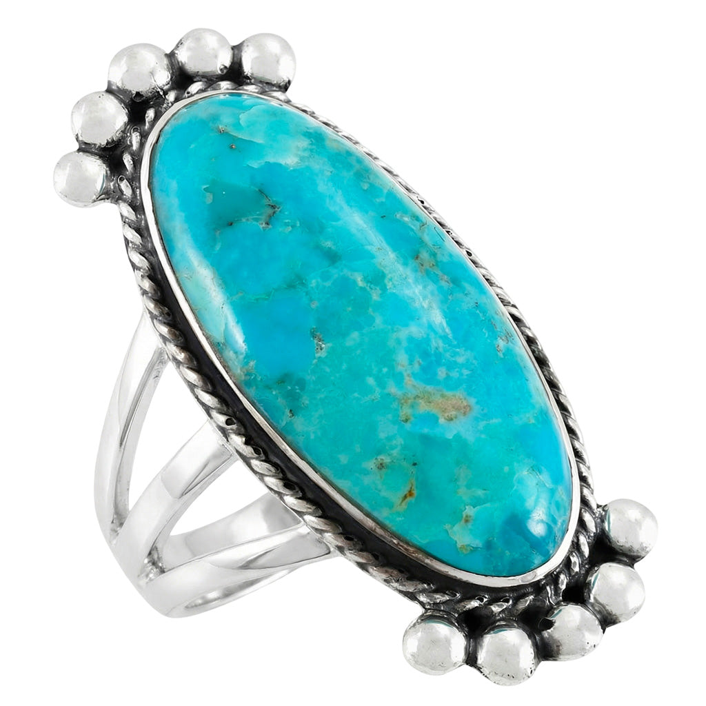 Turquoise Ring Sterling Silver R2522-C75