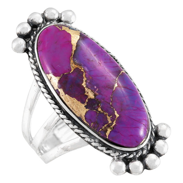 Purple Turquoise Ring Sterling Silver R2522-C77