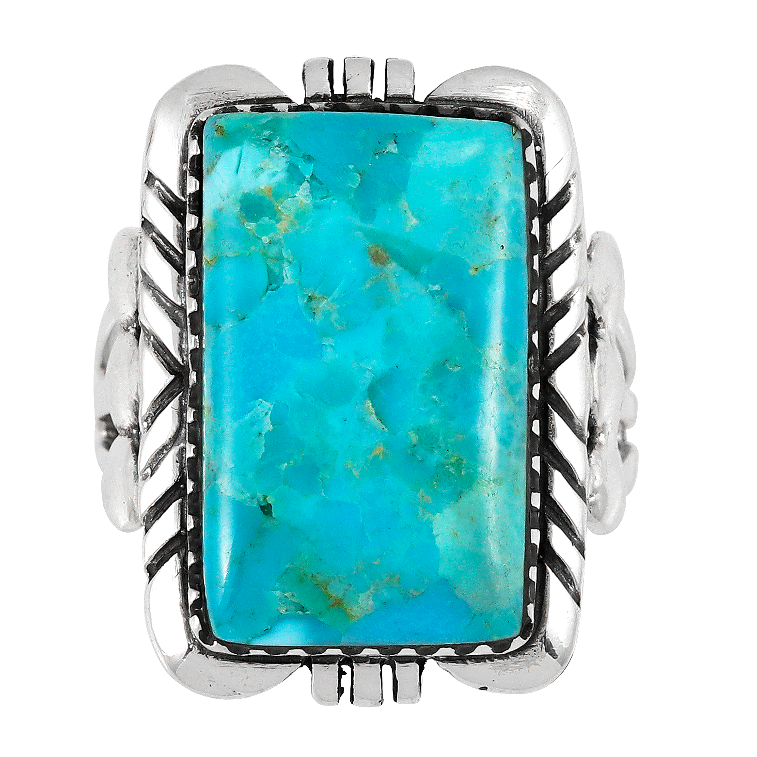 FINAL CLEARANCE - Turquoise Ring SilveryCopper™ R2523-SB-C75