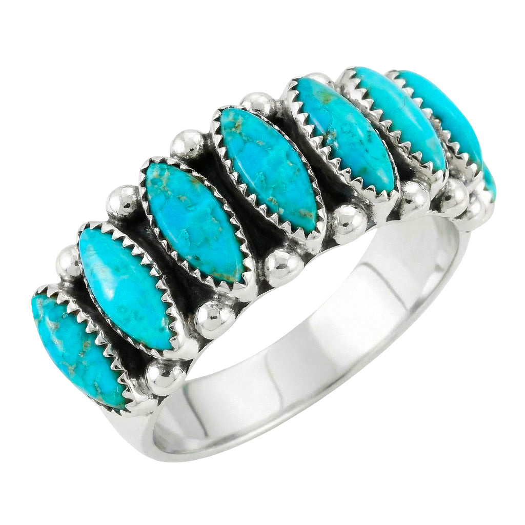 FINAL CLEARANCE - Turquoise Ring SilveryCopper™ R2528-SB-C75