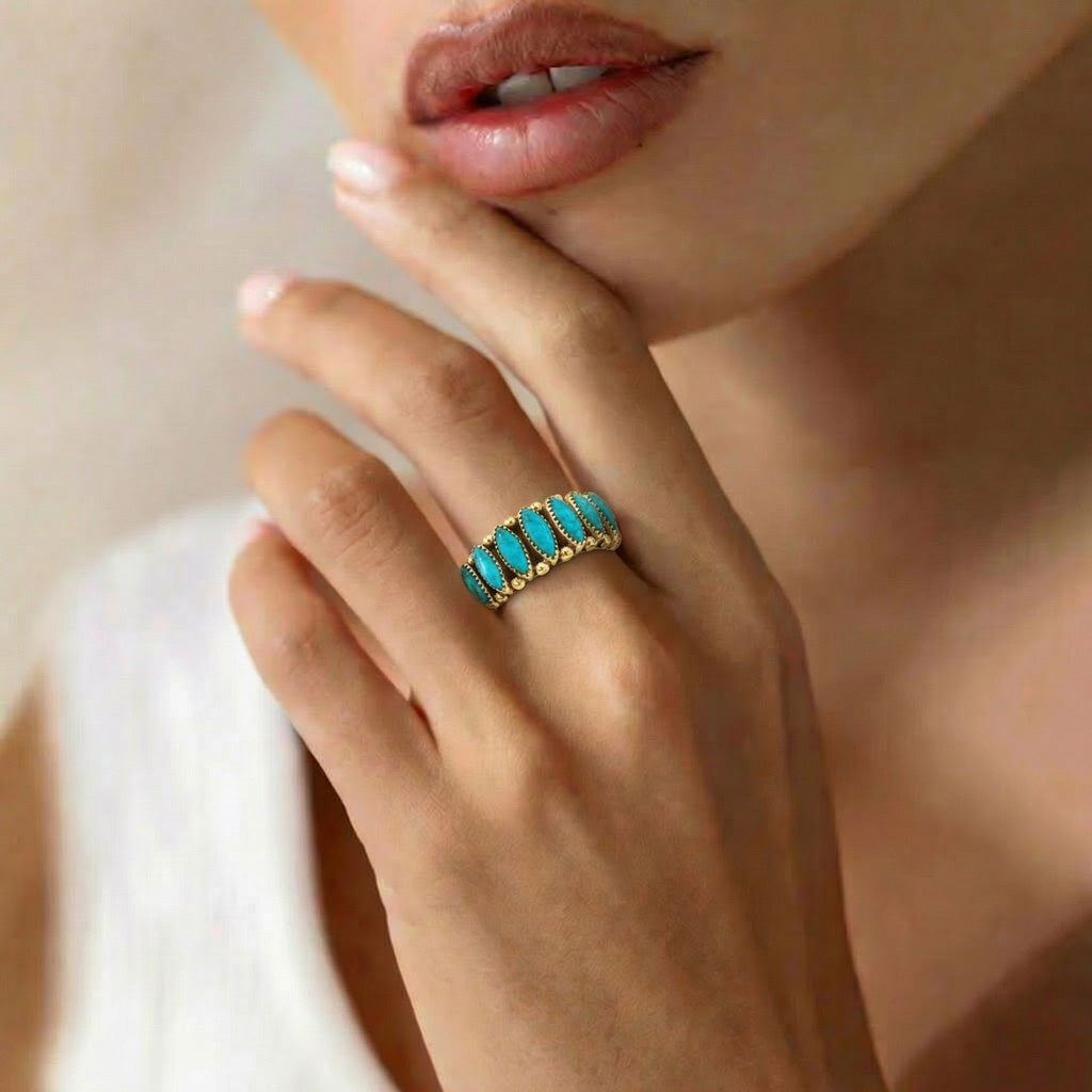 Turquoise Ring GoldCopper™ R2528-GB-C75