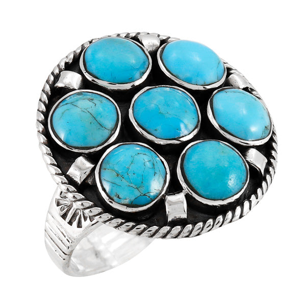 Turquoise Ring Sterling Silver R2538-C75